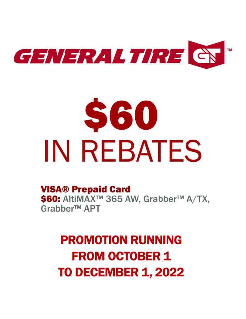 General Tire Rebate Fall 2025 Eccles Auto Service