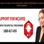 How To Check The Expiration Date Of McAfee Product Subscription By